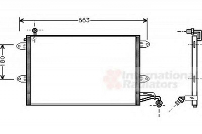 VAN WEZEL 58005143 -  Конденсатор, кондиционер